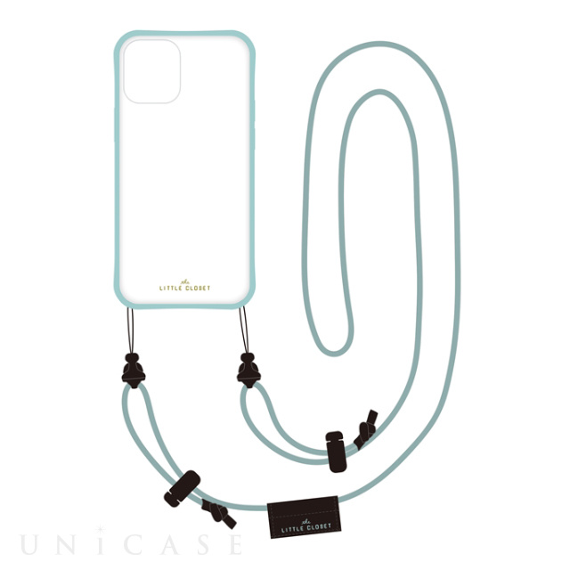 【iPhone12 mini ケース】LITTLE CLOSET Strap iPhone case (GLASS GREEN)