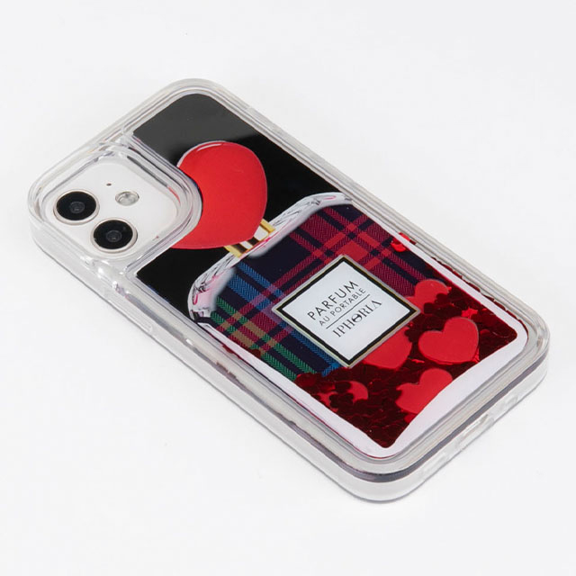 【iPhone12 mini ケース】Liquid Case (Tartan Heart Perfume)goods_nameサブ画像