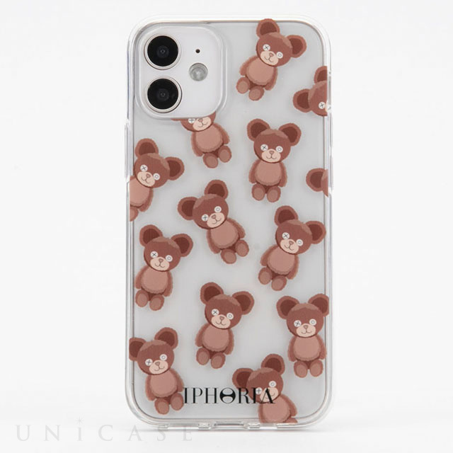 【iPhone12 mini ケース】Teddy Bears Transparent