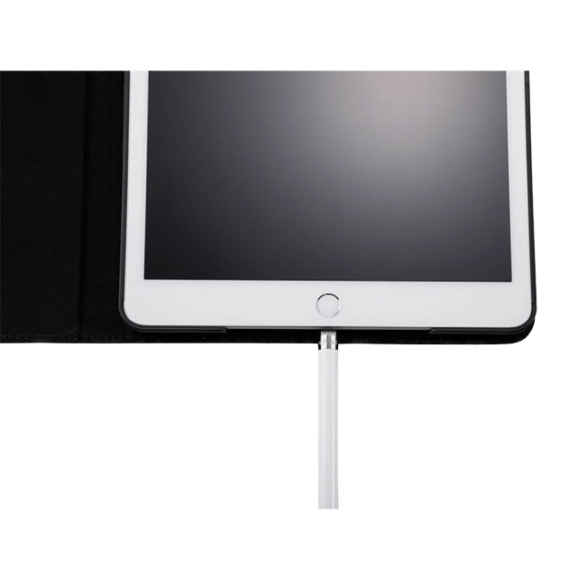 【iPad(10.2inch)(第9/8/7世代) ケース】“EURO Passione” Book PU Leather Case (Black)サブ画像