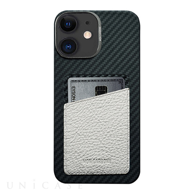 【iPhone12/12 Pro ケース】HOVERSKIN (White Nappa Leather)
