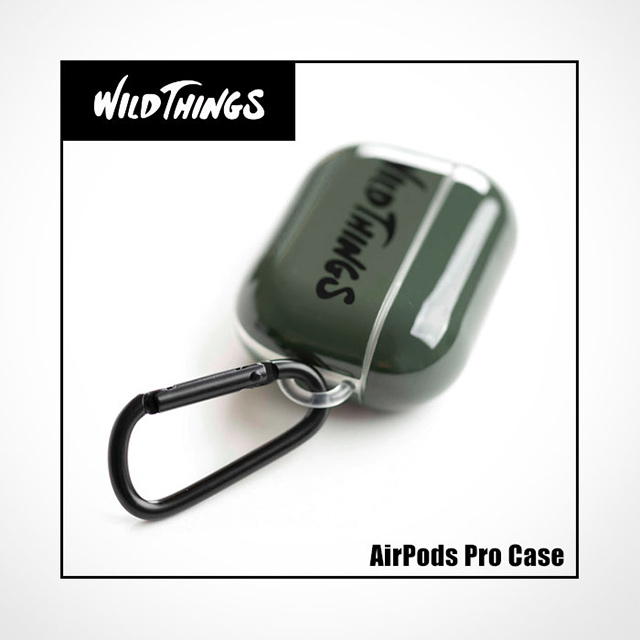 【AirPods Pro(第1世代) ケース】WILD THINGS カラビナ付きTPUケース (ホワイト)サブ画像