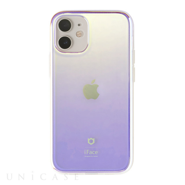 【iPhone12 mini ケース】iFace Glastonケース (コットンキャンディ/パープル)