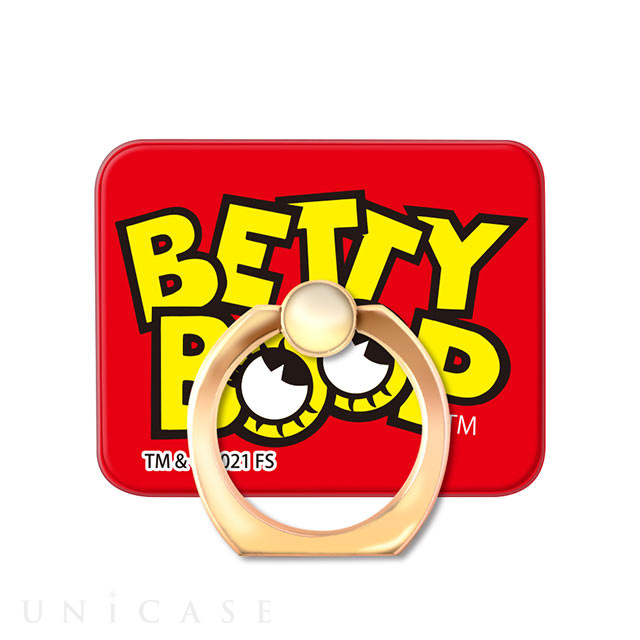 スマホリング Betty Boop SQUARE (Eyes and logo)