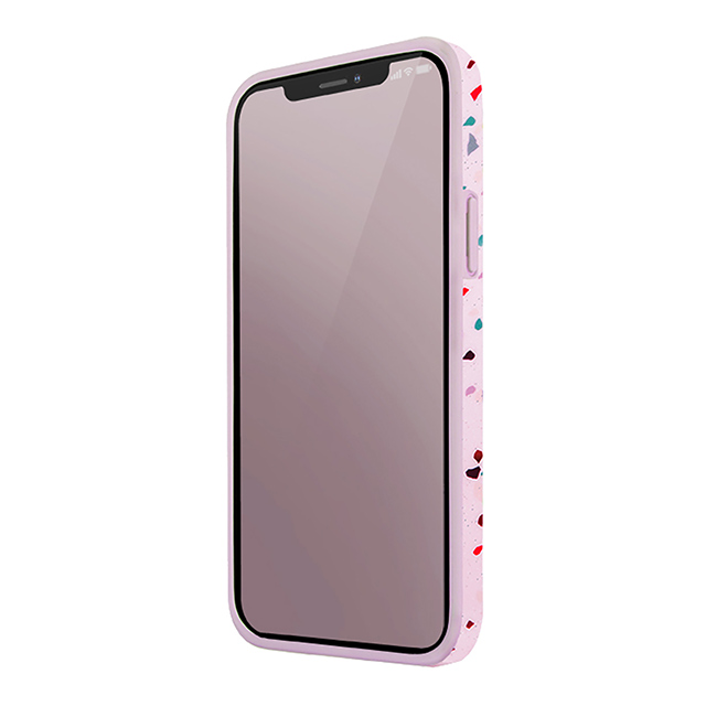 【iPhone12 mini ケース】COEHL TERRAZZO IML技術を採用 耐衝撃ハイブリット素材採用 内側にマイクロファイバー 衝撃にも傷に強い ハードケース (ピンク)サブ画像