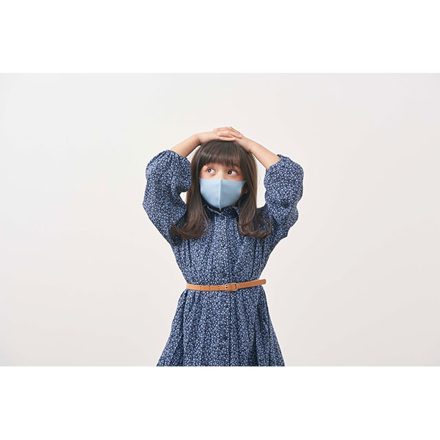 デザイナーズパックマスクANYe [持続冷感(涼感)･W抗菌･防臭･360度ストレッチ性能･日本製] [2021年春夏モデル] キッズ (ブルー)サブ画像