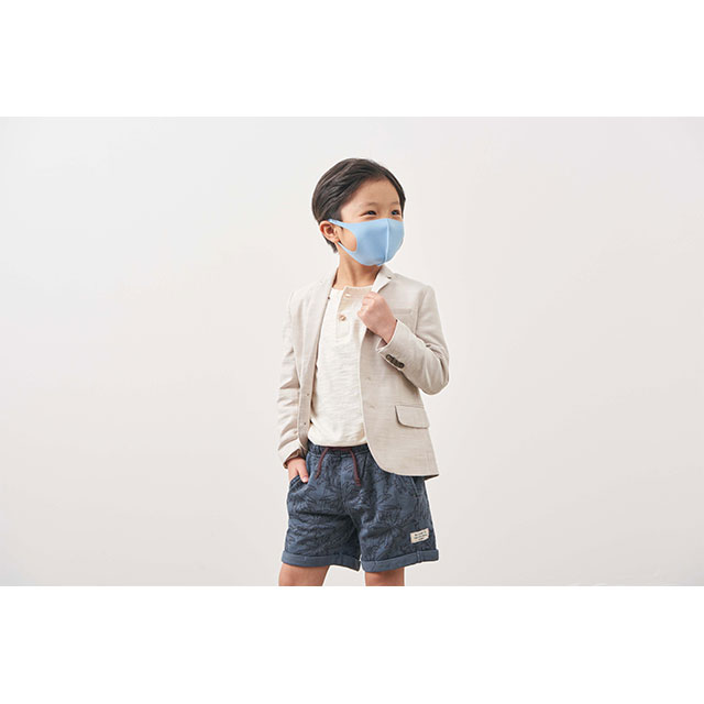 デザイナーズパックマスクANYe [持続冷感(涼感)･W抗菌･防臭･360度ストレッチ性能･日本製] [2021年春夏モデル] キッズ (ブルー)サブ画像