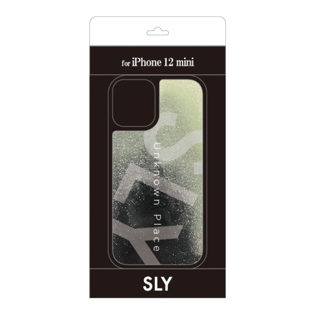 【iPhone12 mini ケース】SLY ラメ入りネオンサンドケース (白×黒)サブ画像