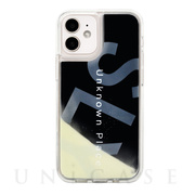 【iPhone12 mini ケース】SLY ラメ入りネオンサンドケース (白×黒)