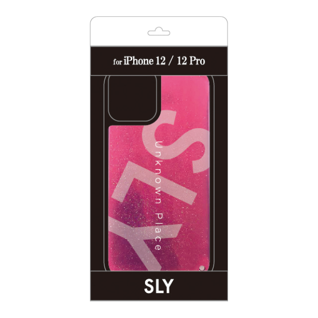 【iPhone12/12 Pro ケース】SLY ラメ入りネオンサンドケース (ピンク×紫)サブ画像