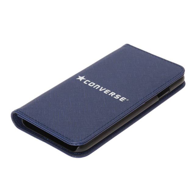 【iPhoneSE(第3/2世代)/8/7 ケース】Logo PU Leather Book Type Case (BLUE)サブ画像