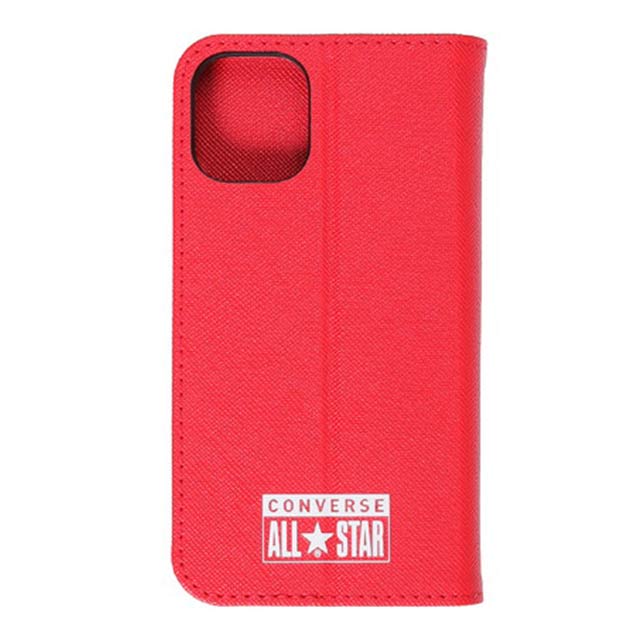 【iPhone12 mini ケース】Logo PU Leather Book Type Case (RED)サブ画像