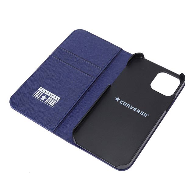 【iPhone12/12 Pro ケース】Logo PU Leather Book Type Case (BLUE)サブ画像