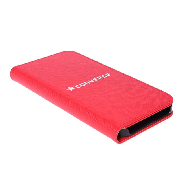 【iPhone12/12 Pro ケース】Logo PU Leather Book Type Case (RED)サブ画像