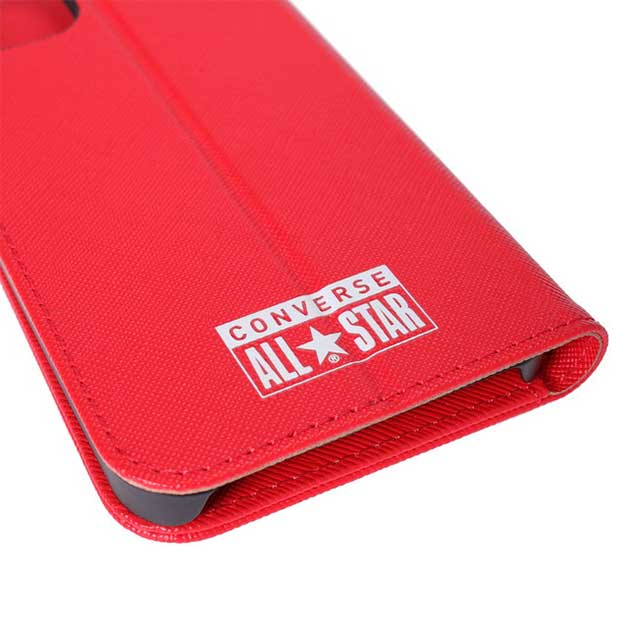 【iPhone12/12 Pro ケース】Logo PU Leather Book Type Case (RED)サブ画像