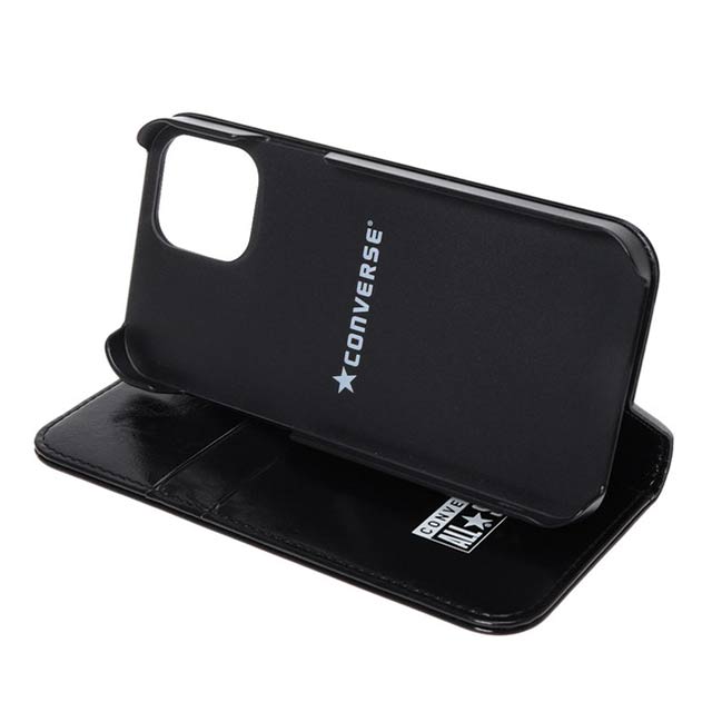 【iPhone12/12 Pro ケース】Uncle Patch  PU Leather Book Type Case (BLACK)サブ画像