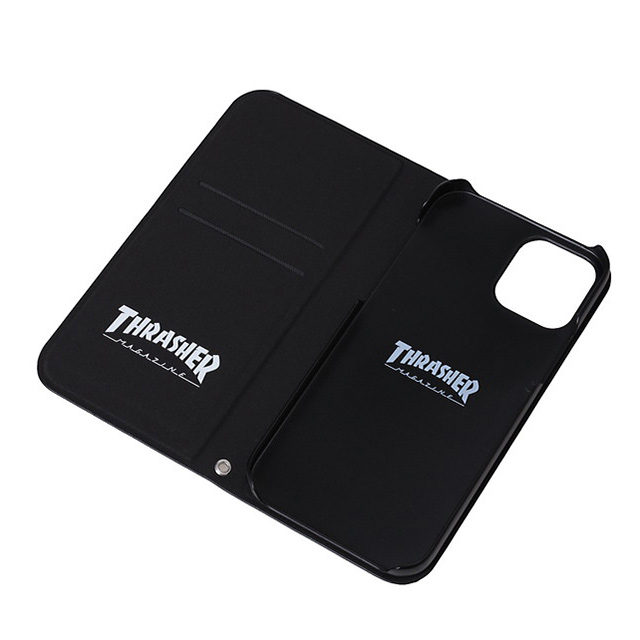 【iPhone12/12 Pro ケース】HOME TOWN Logo PU Leather Book Type Case (BLK/WHT)サブ画像