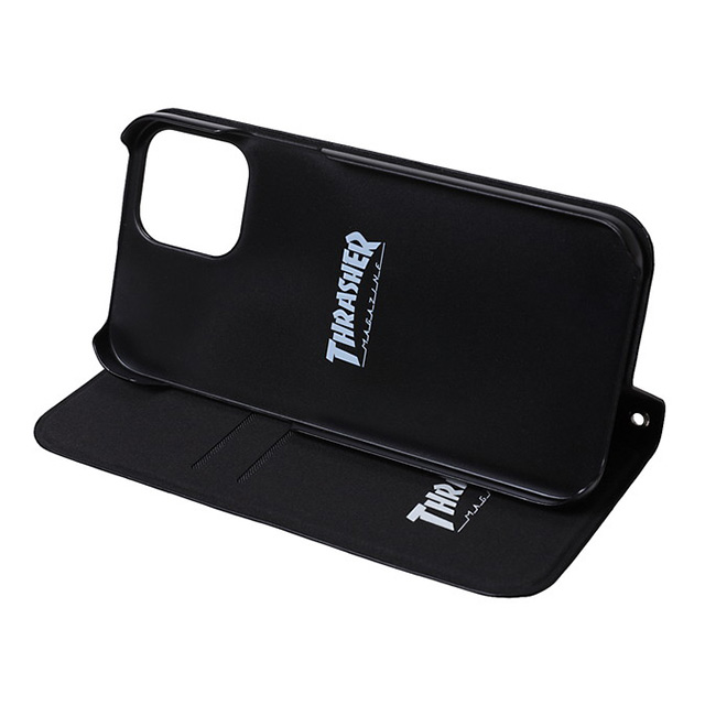 【iPhone12/12 Pro ケース】HOME TOWN Logo PU Leather Book Type Case (BLK/BLK)サブ画像