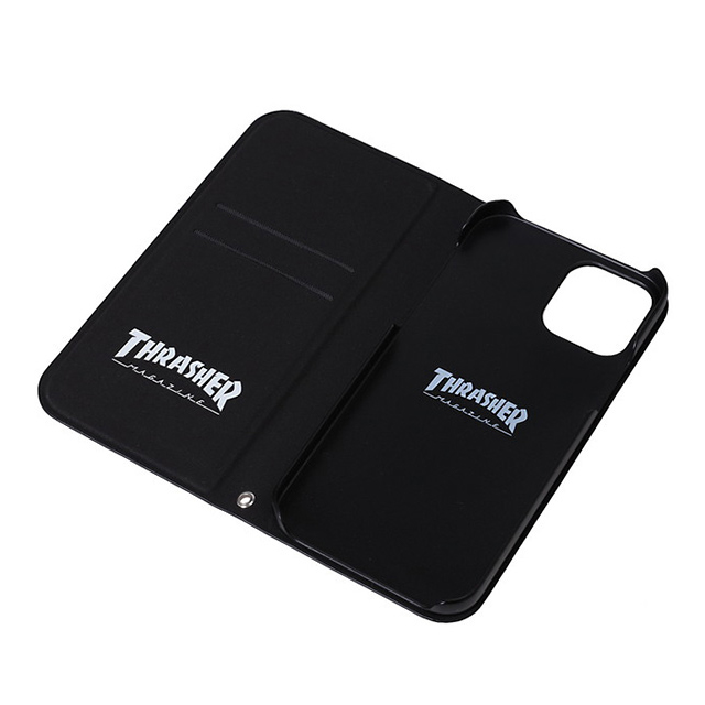 【iPhone12/12 Pro ケース】FLAME MAGZINE Logo PU Leather Book Type Case (BLK/FLAME)goods_nameサブ画像
