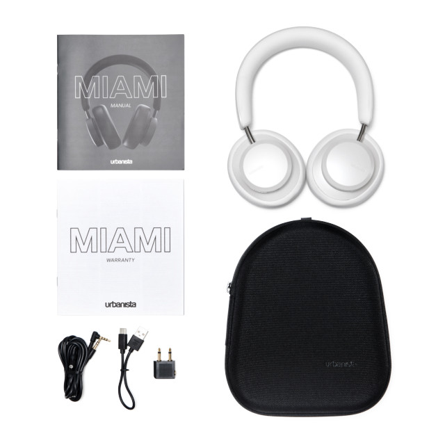 【ワイヤレスイヤホン】MIAMI Noise Cancelling Bluetooth HeedPhone (White Pearl)サブ画像