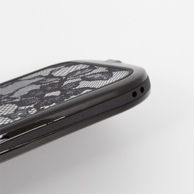 【iPhone12 Pro Max ケース】rienda 耐衝撃クリアケース (レースプリント/ブラック)サブ画像