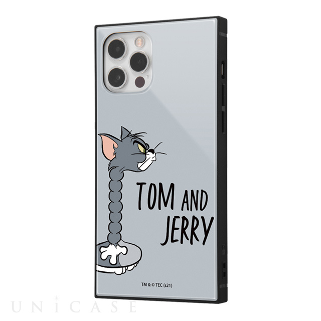 【iPhone12/12 Pro ケース】トムとジェリー/耐衝撃ハイブリッドケース KAKU (おかしなトム1)
