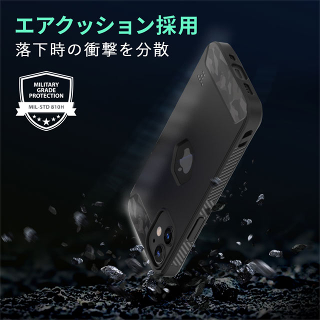 【iPhone12 mini ケース】ALPHA Case (Tactical Black)サブ画像