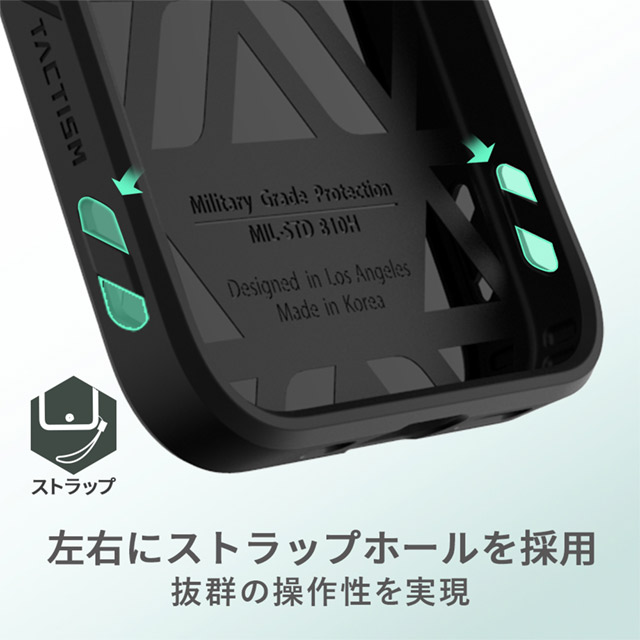 【iPhone12/12 Pro ケース】ALPHA Case (Tactical Black)サブ画像