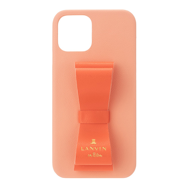 【iPhone12 mini ケース】Slim Wrap Case 2 Tone (Red × Peach Pink)サブ画像