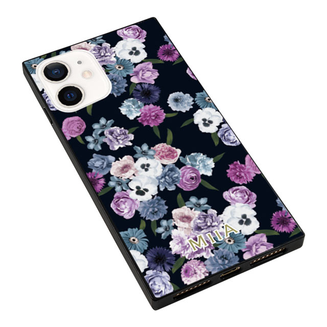 【iPhone12/12 Pro ケース】ガラスケース (Floral Night)サブ画像