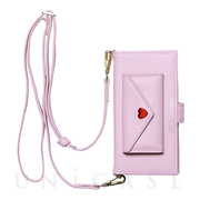 【iPhone12/12 Pro ケース】手帳型ケース Letter Case (Pink)