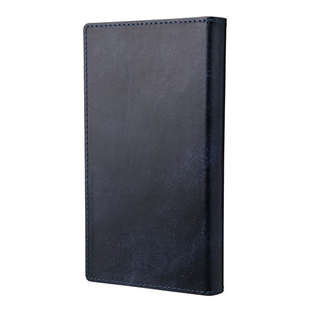 【マルチ スマホケース】”UNIVERSAL CASE” Museum-calf Leather Book Case (Small size) Navyサブ画像