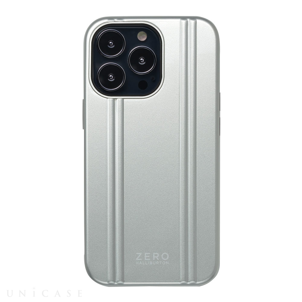 【iPhone13 Pro ケース】ZERO HALLIBURTON Hybrid Shockproof Case for iPhone13 Pro (Silver)