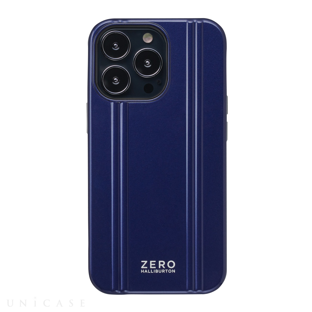 【iPhone13 Pro ケース】ZERO HALLIBURTON Hybrid Shockproof Case for iPhone13 Pro (Blue)