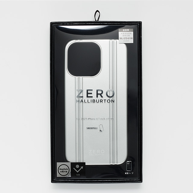 【iPhone13 mini ケース】ZERO HALLIBURTON Hybrid Shockproof Case for iPhone13 mini (Blue)サブ画像