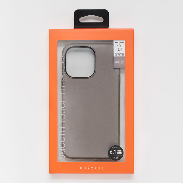 【iPhone13 mini/12 mini ケース】Smooth Touch Hybrid Case for iPhone13 mini (greige)サブ画像