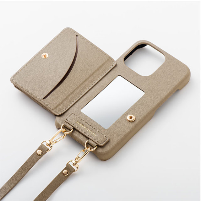【iPhone13 ケース】Clutch Ring Case for iPhone13 (beige)サブ画像