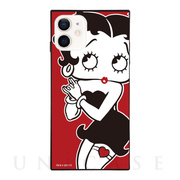 【iPhone11/XR ケース】Betty Boop ガラスケース (RED KISS)