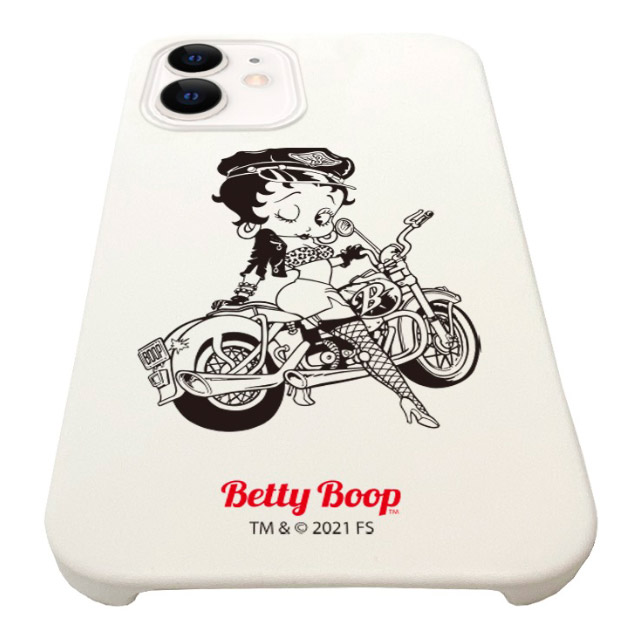【iPhone12/12 Pro ケース】Betty Boop シリコンケース ホワイト (Black Bike)サブ画像