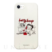 【iPhoneSE(第3/2世代)/8/7/6s/6 ケース】Betty Boop シリコンケース ホワイト (Telephone)