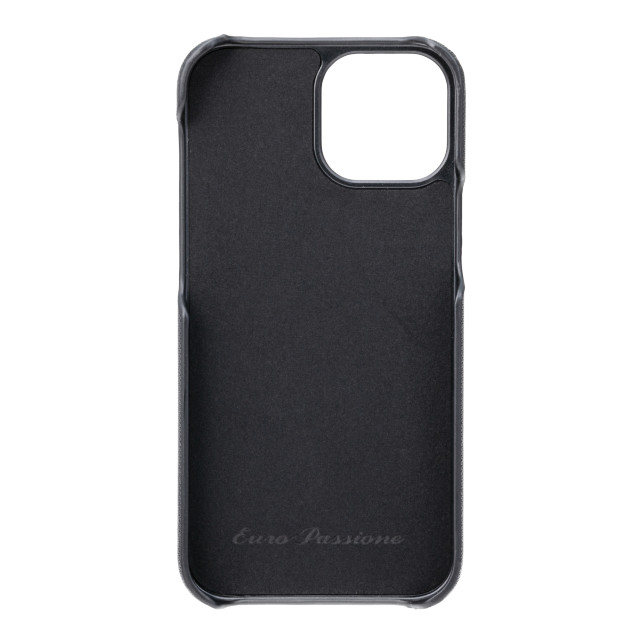 【iPhone13 mini/12 mini ケース】“EURO Passione” PU Leather Shell Case (Black)サブ画像