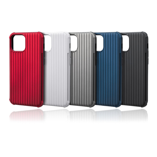【iPhone13 mini/12 mini ケース】”Rib-Slide” Hybrid Shell Case (Red)サブ画像