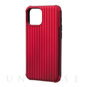 【iPhone13 mini/12 mini ケース】”Rib-Slide” Hybrid Shell Case (Red)