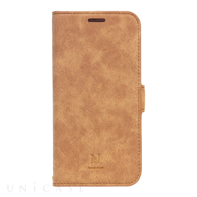 【iPhone13 ケース】手帳型ケース Style Natural (Camel)