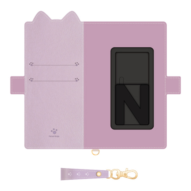 【マルチ スマホケース】マルチタイプ手帳型ケース L-size Mewmew (Pastel Light purple)サブ画像