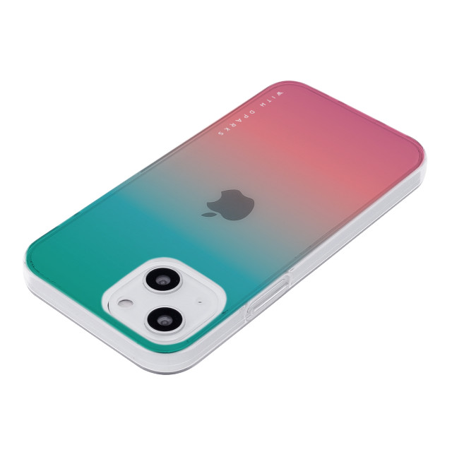 【iPhone13 mini ケース】ソフトクリアケース グラデーション (アップルミント)サブ画像