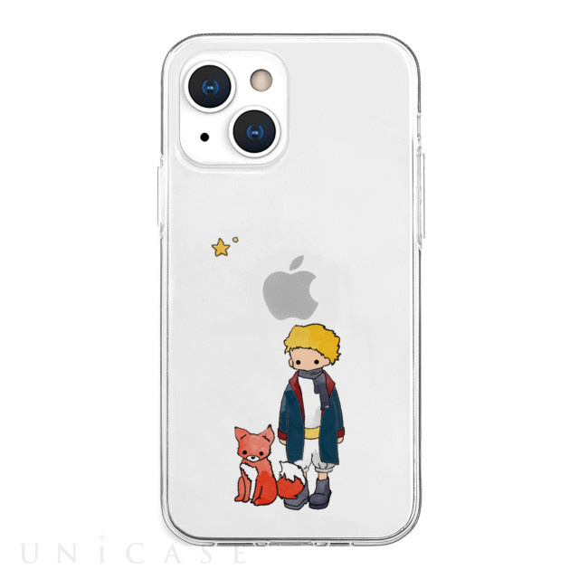【iPhone13 mini ケース】ソフトクリアケース (リトルプリンスとキツネ)
