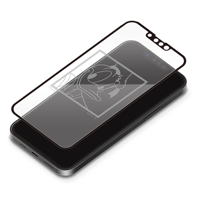 【iPhone13/13 Pro フィルム】抗菌液晶全面保護ガラス (ドナルドダック)サブ画像