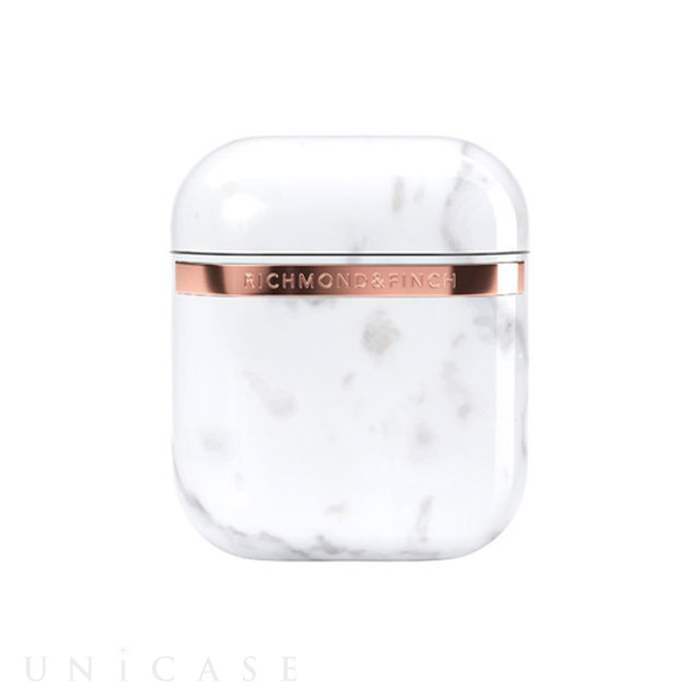 【AirPods(第2/1世代) ケース】White Marble Case