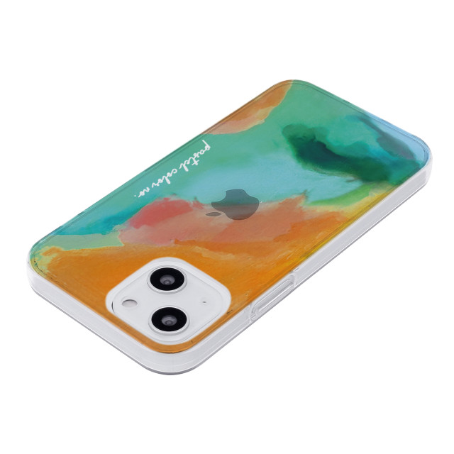 【iPhone13 mini ケース】ソフトクリアケース (Pastel color OrangeGreen)サブ画像